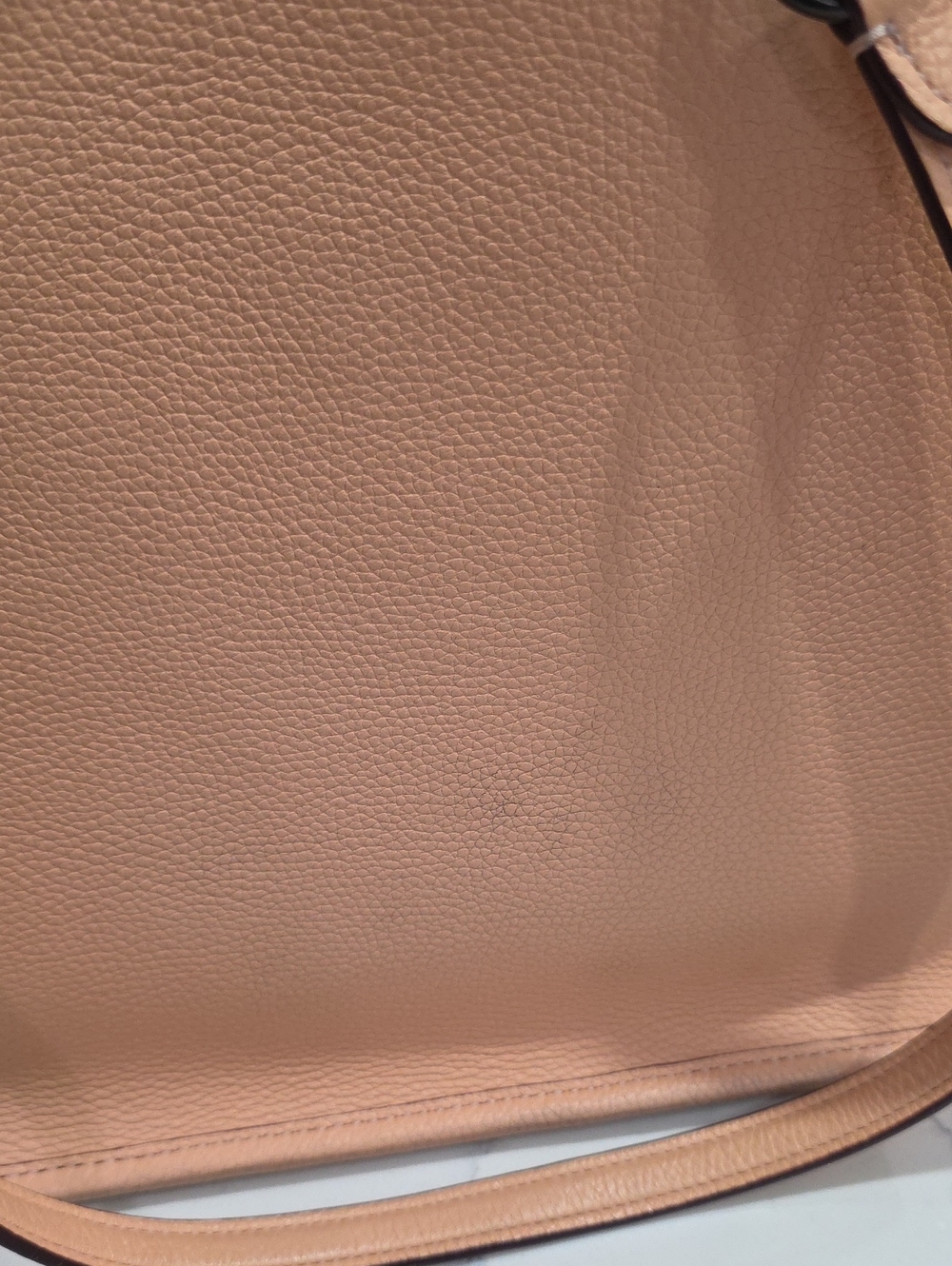 Coach Pebbled Leather Tote in Peach Blush with Dark Interior - Picture 13 of 13